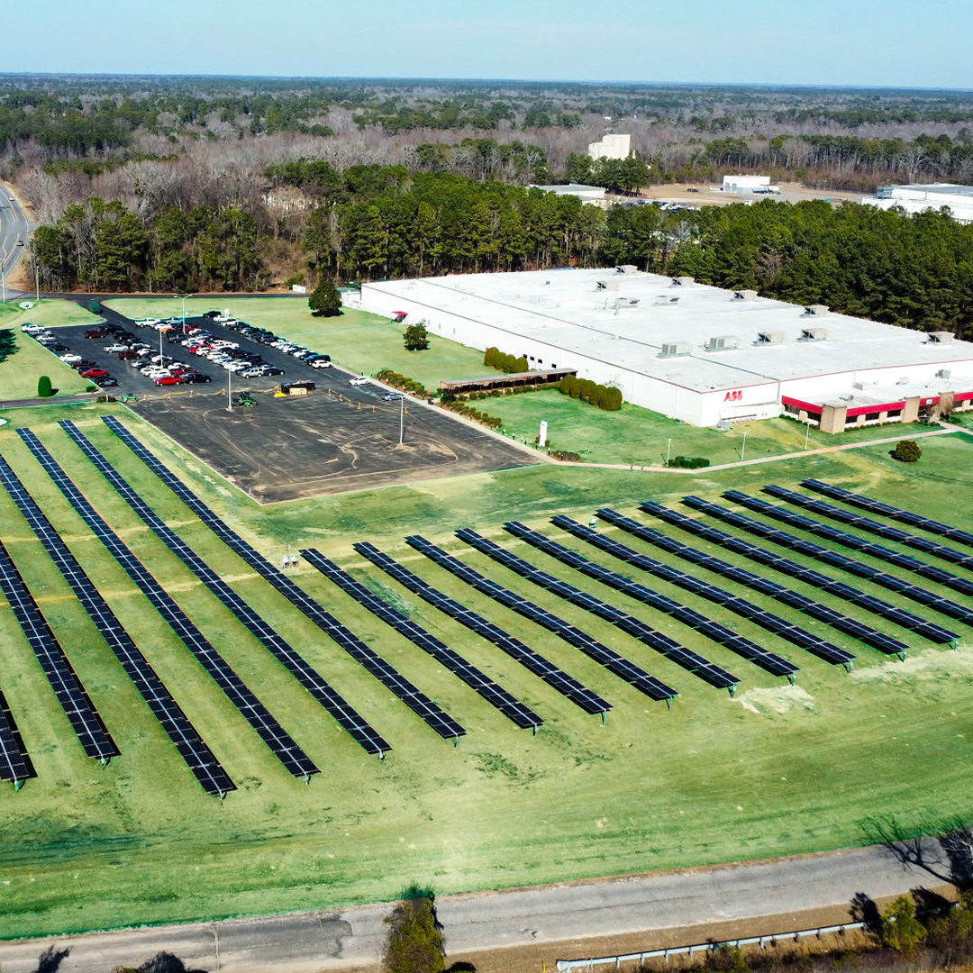 Cavco parking structure in Glendale Arizona with Solar Panels on top.