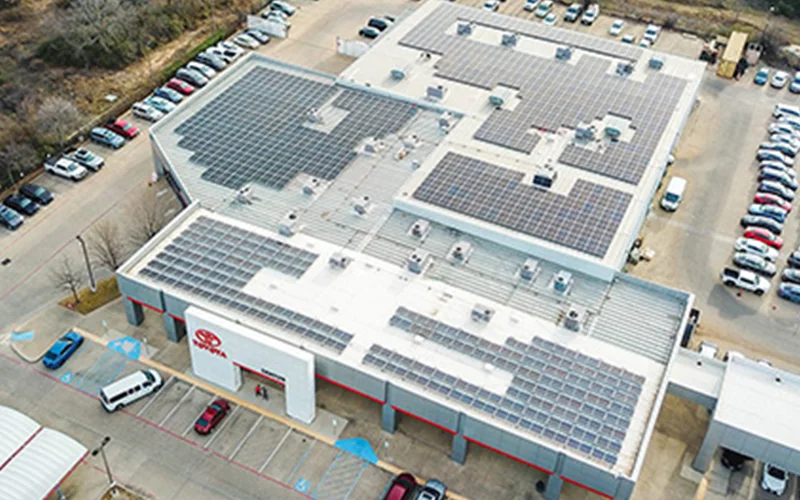 Toyota of Rockwall Texas aerial view